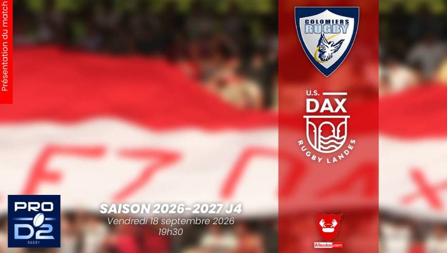 PROD2 2026-2027 J4 : COLOMIERS - DAX